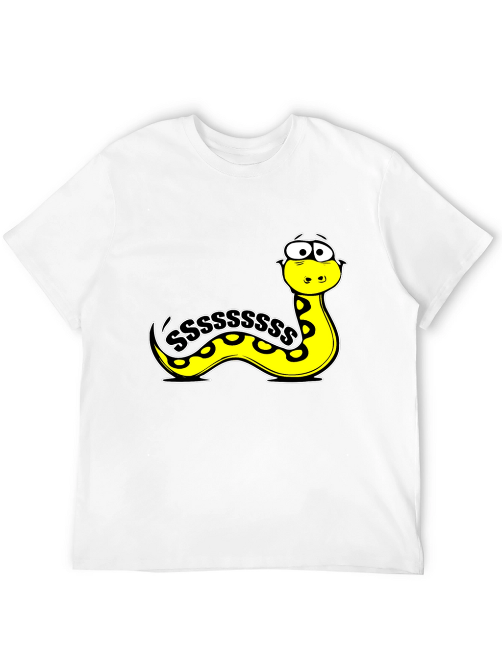 Cartoon Snake S T-Shirt - Fun Graphic Tee
