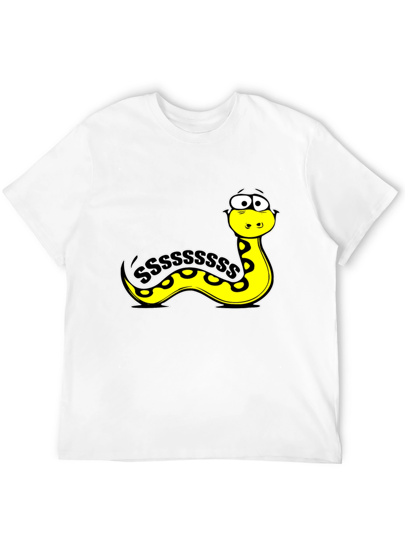 Cartoon Snake S T-Shirt - Fun Graphic Tee