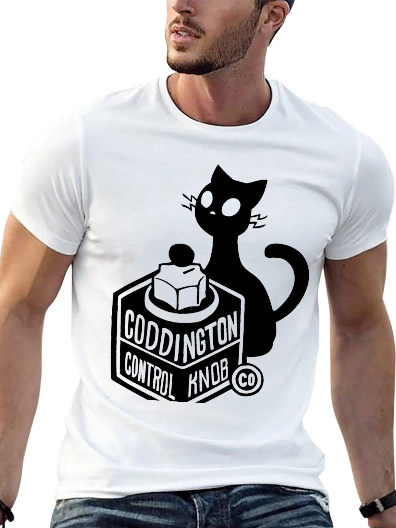 Coddington Control Knob Cat Graphic Tee