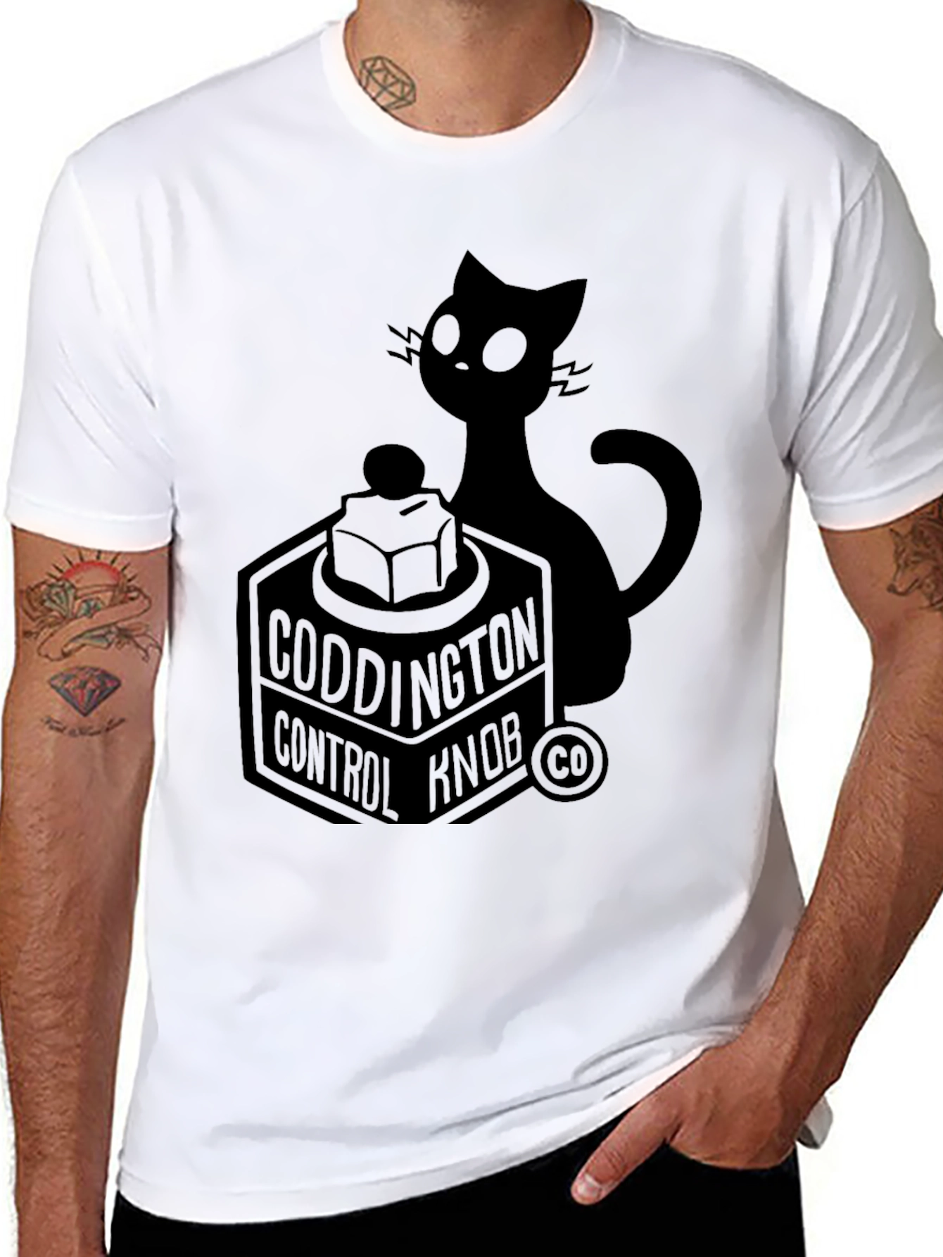 Coddington Control Knob Cat Graphic Tee