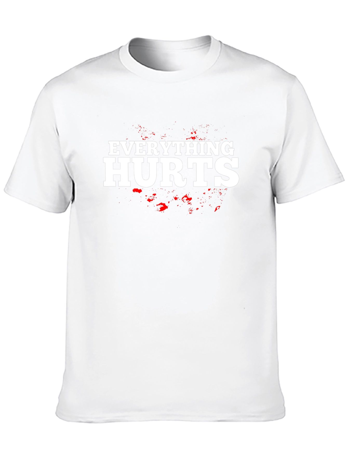 Everything Hurts Black Graphic T-Shirt