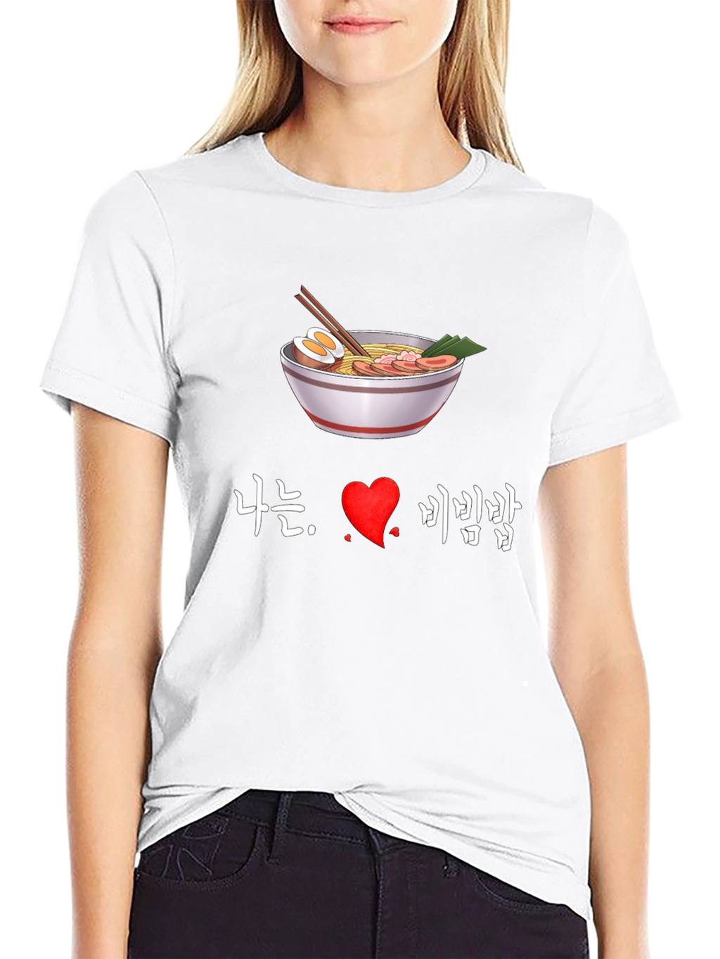 Ramen Love T-Shirt - Korean Bibimbap Design