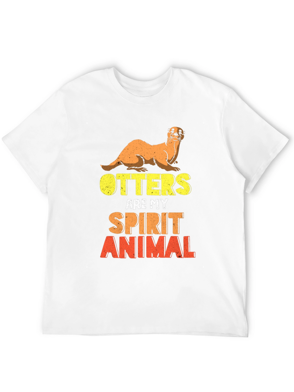 Otter Spirit Animal Black T-Shirt