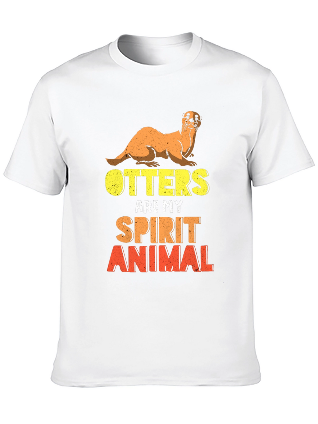 Otter Spirit Animal Black T-Shirt