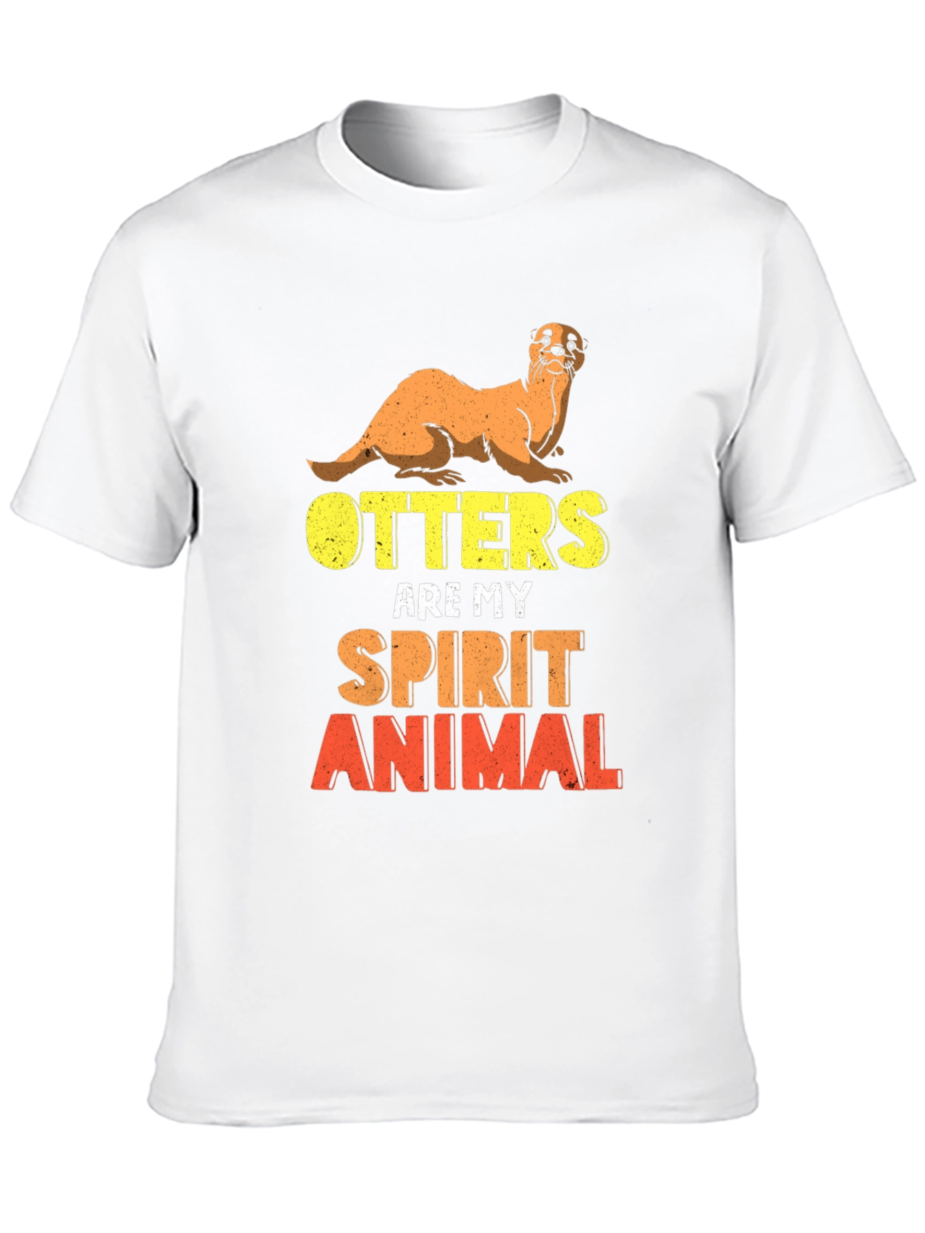 Otter Spirit Animal Black T-Shirt