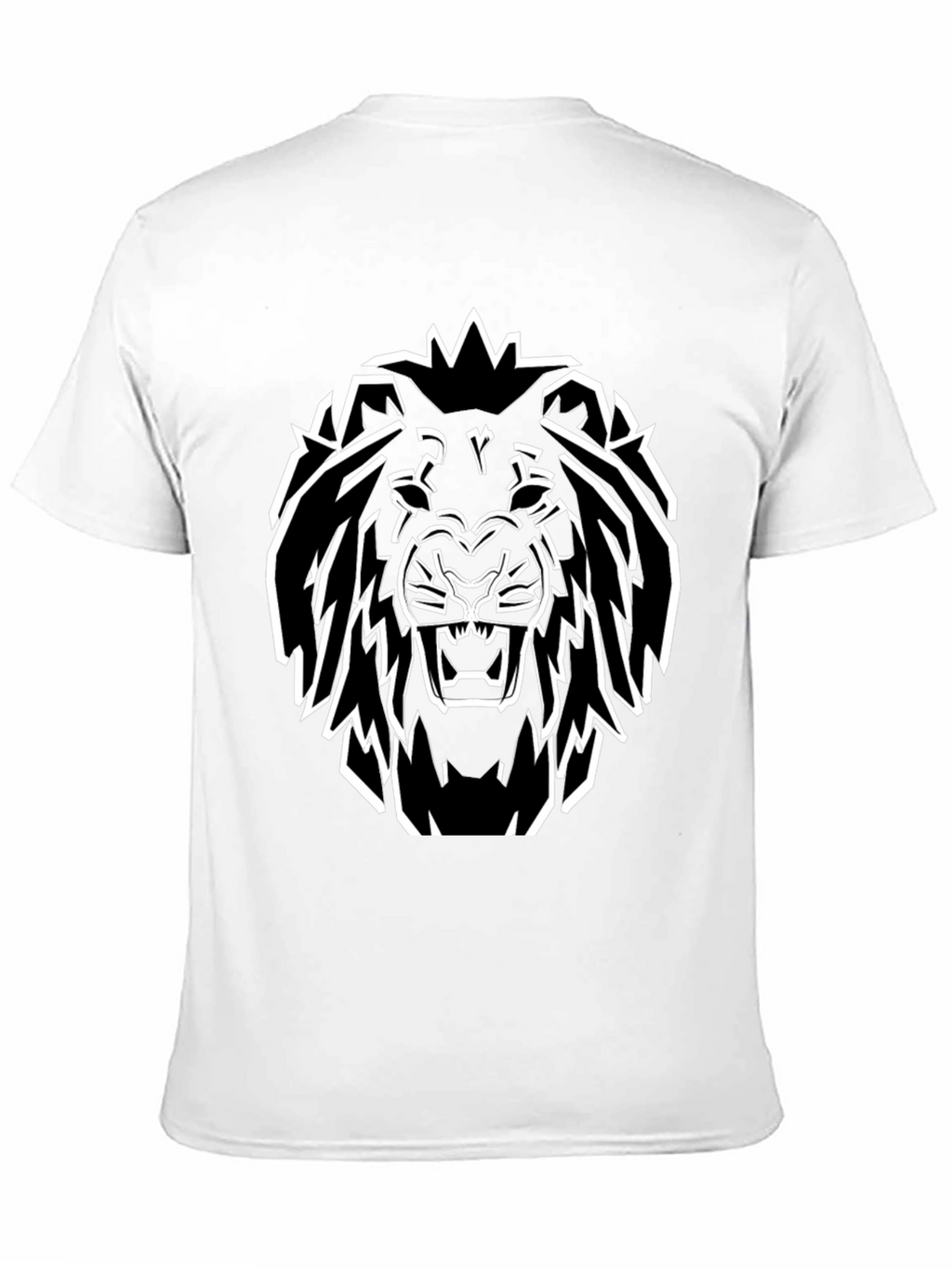 Bold Lion Graphic Tee - Black