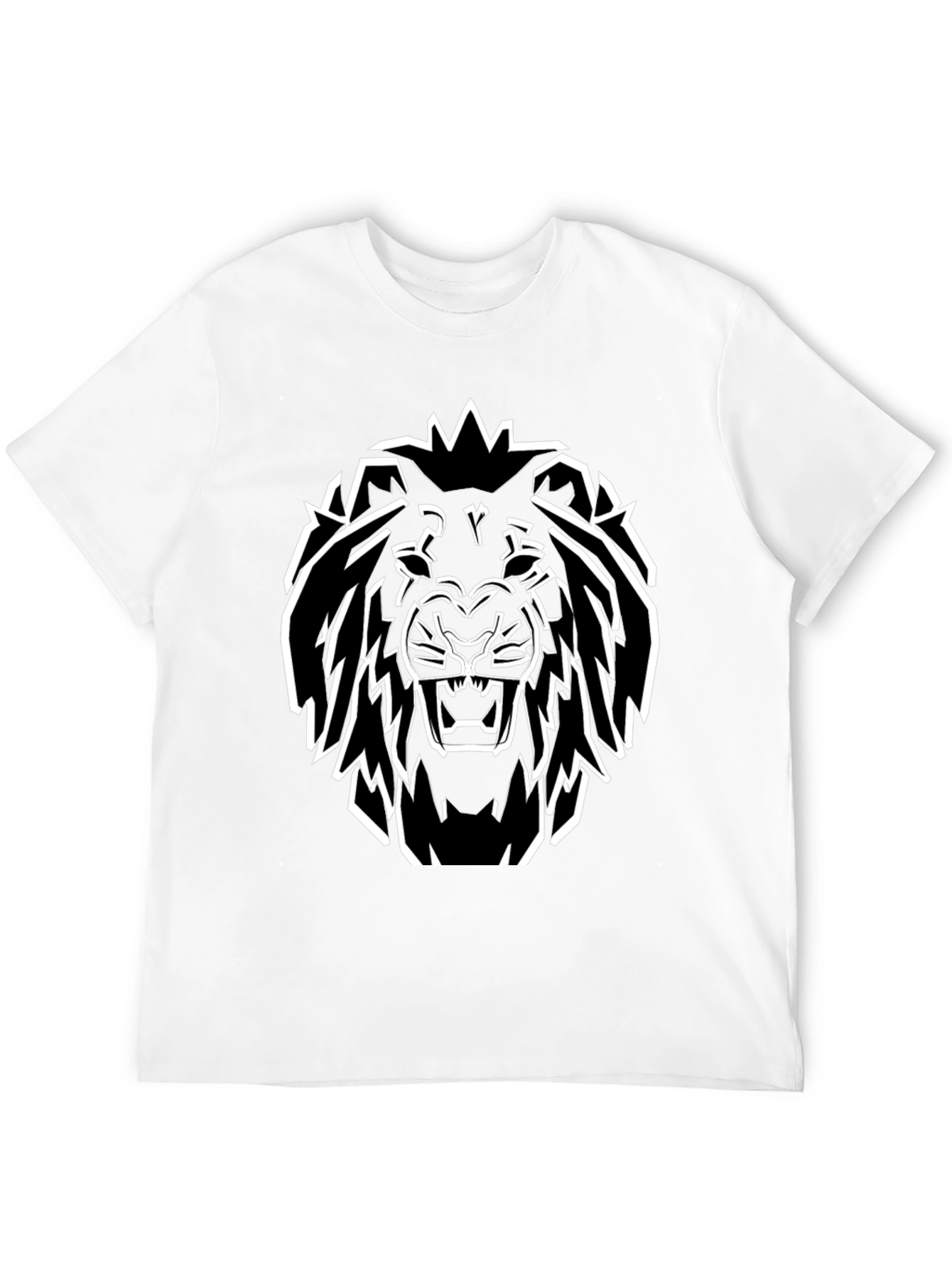Bold Lion Graphic Tee - Black