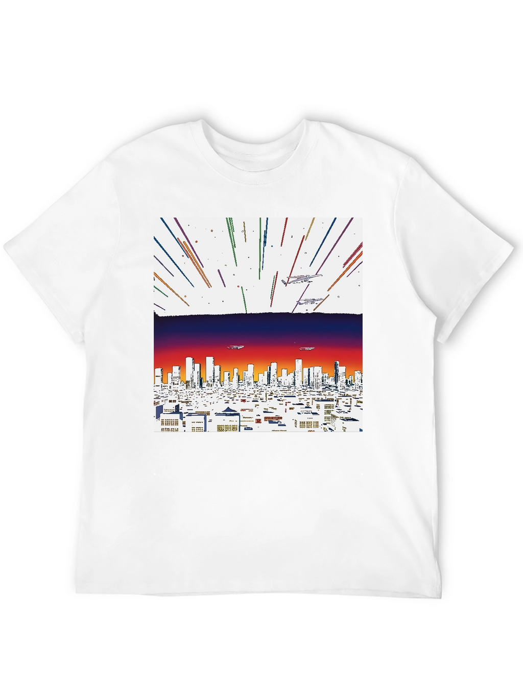 Retro Cityscape Graphic Tee
