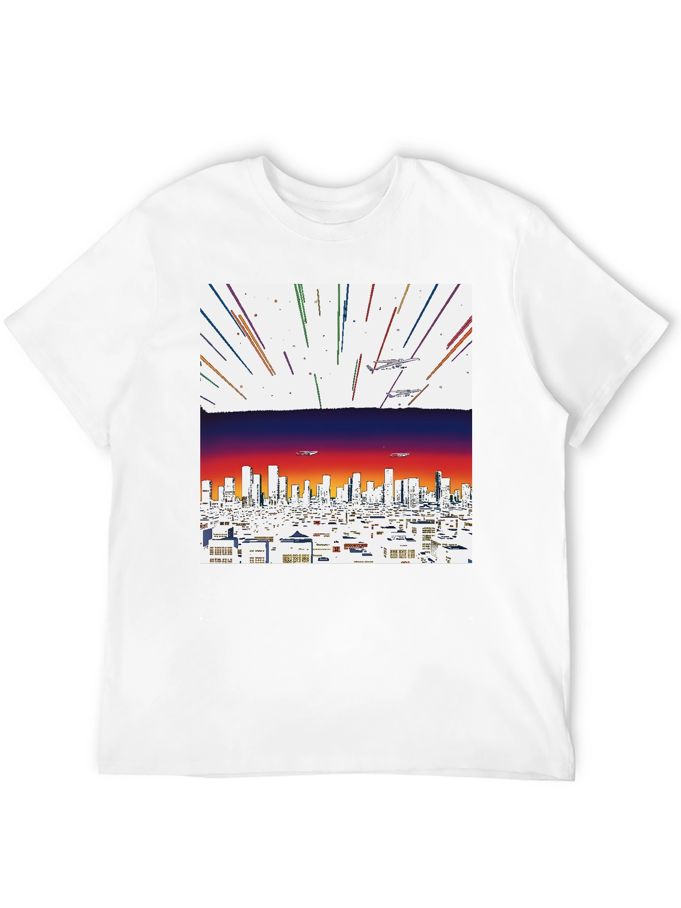 Retro Cityscape Graphic Tee