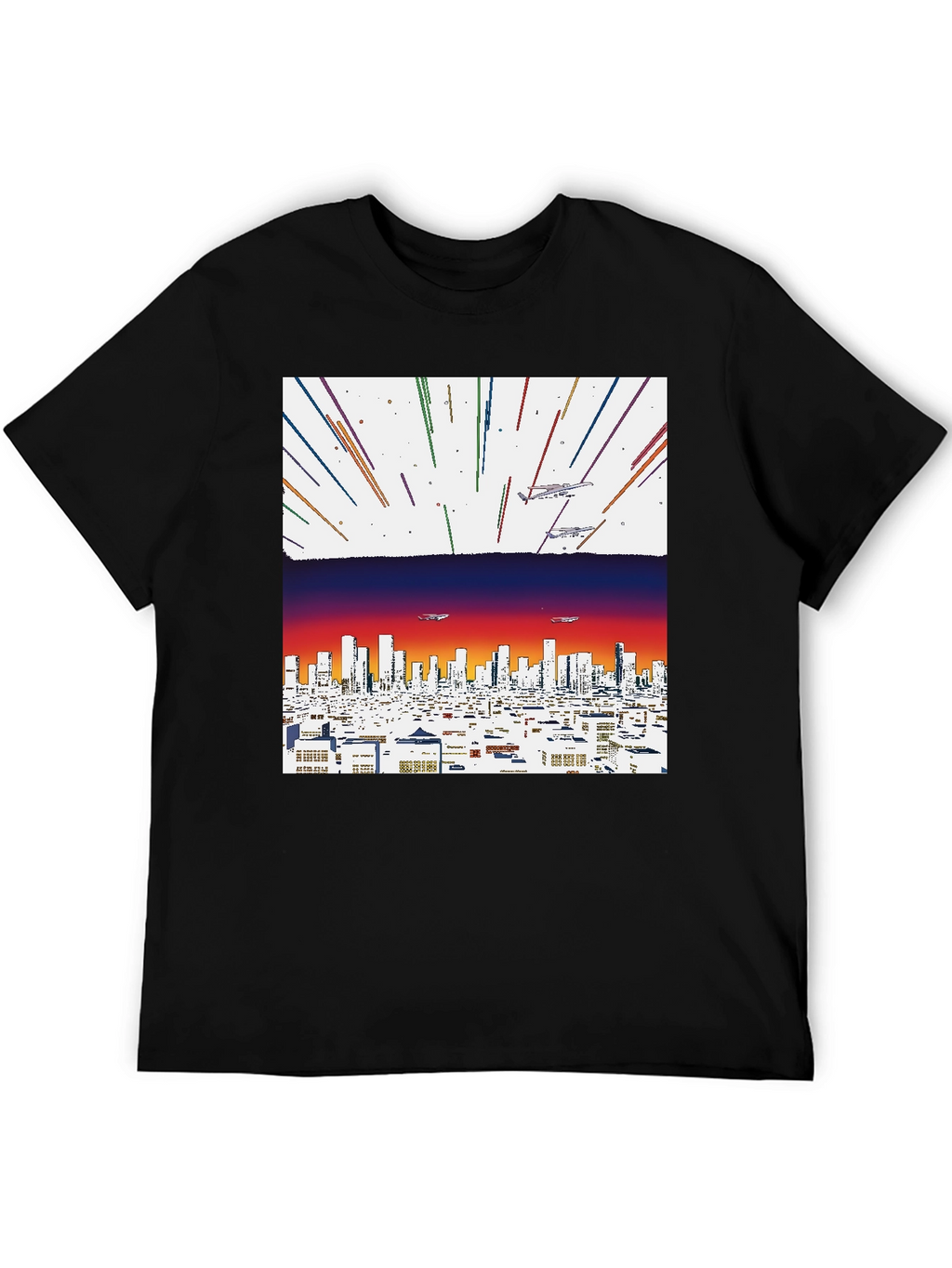 Retro Cityscape Graphic Tee