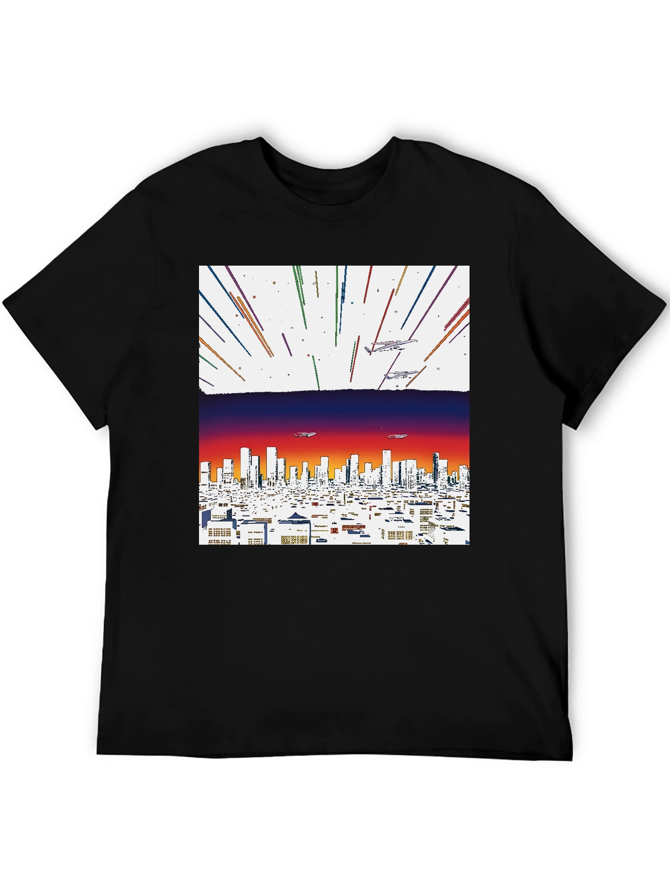 Retro Cityscape Graphic Tee