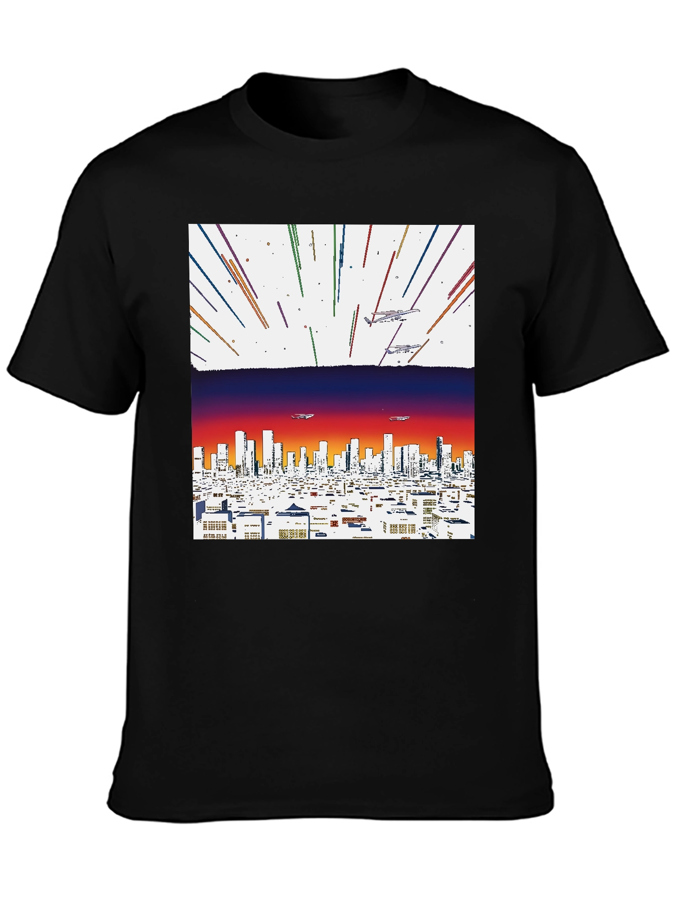 Retro Cityscape Graphic Tee