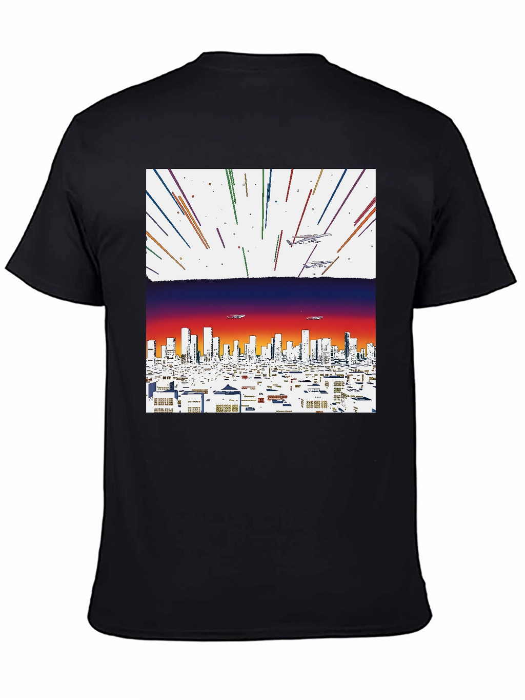 Retro Cityscape Graphic Tee