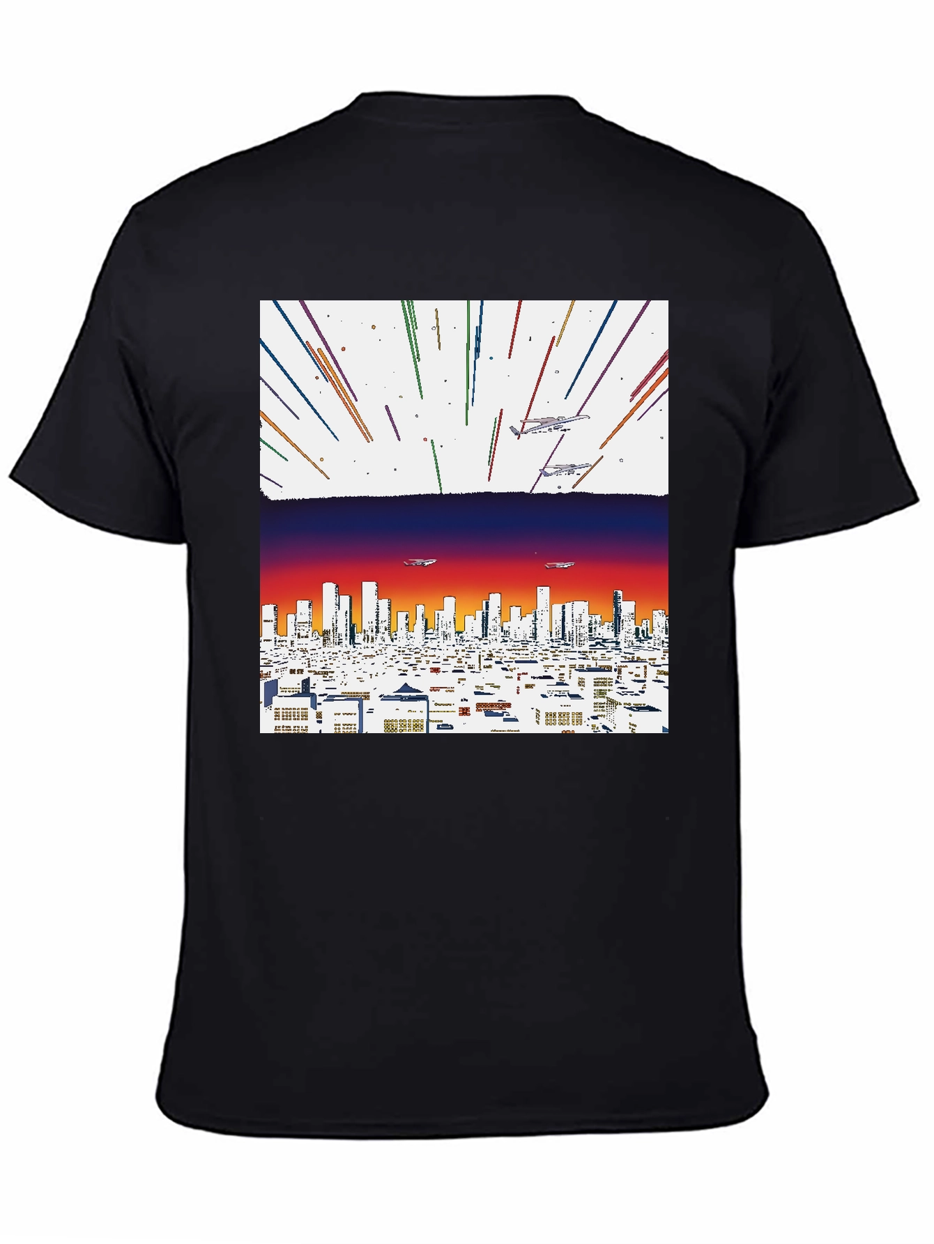 Retro Cityscape Graphic Tee