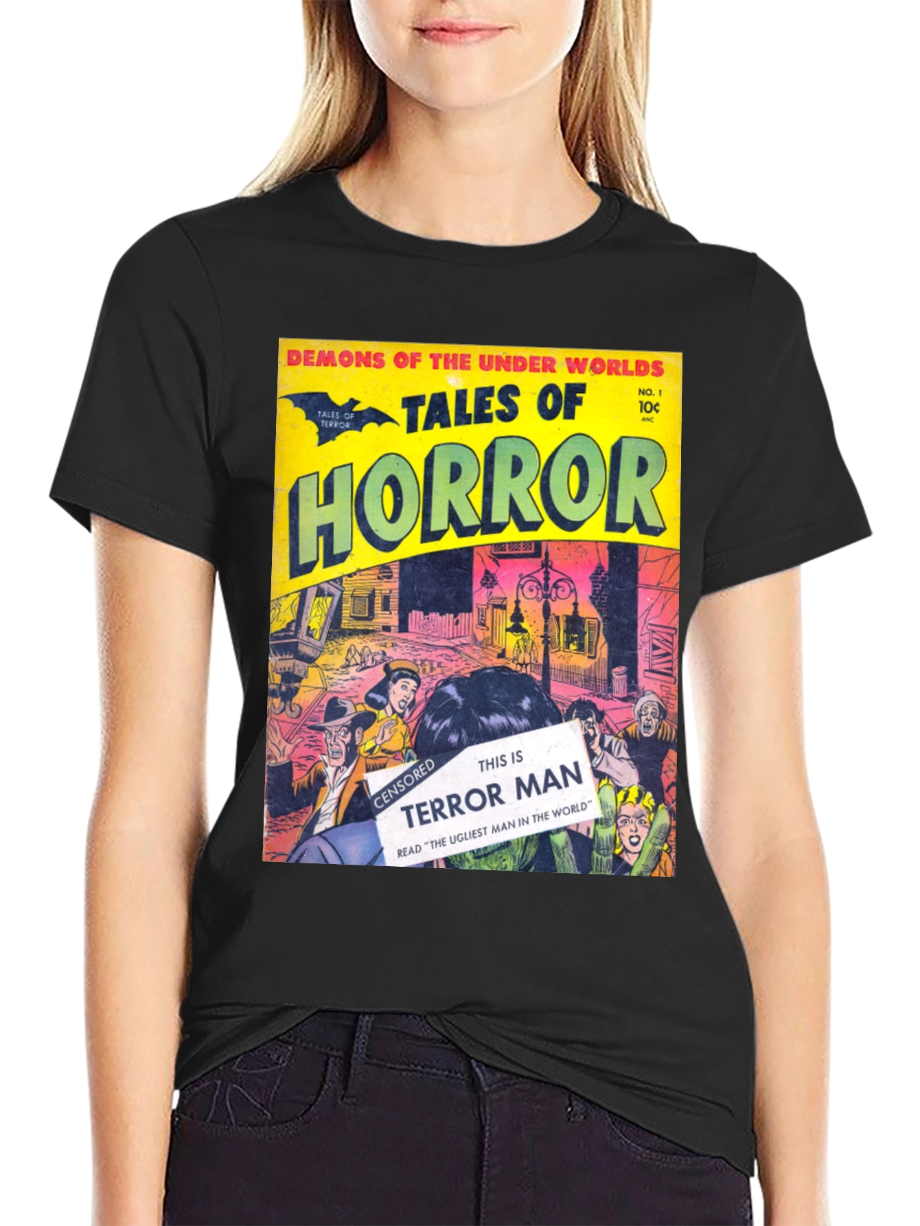 Tales of Horror T-Shirt - Comic Book Cover Design
