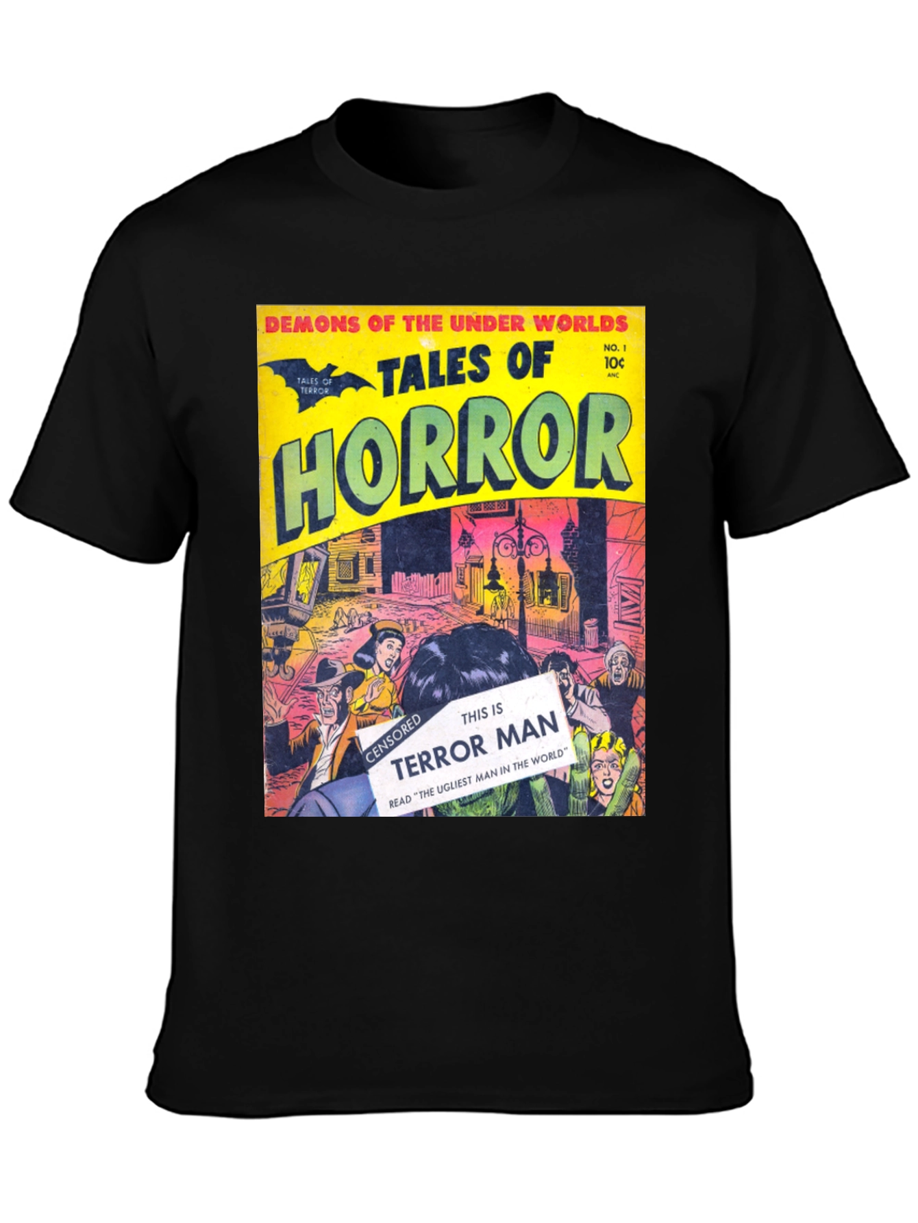 Tales of Horror T-Shirt - Comic Book Cover Design