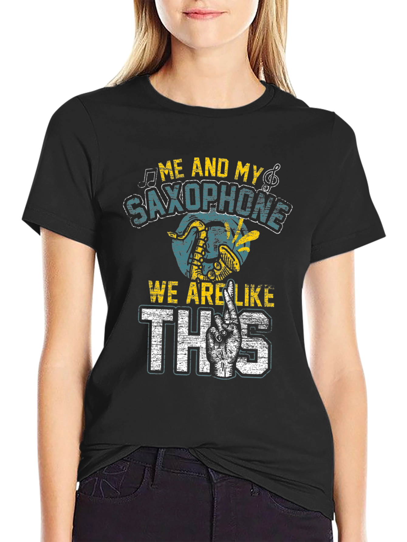 Saxophone Music Lover Graphic T-Shirt
