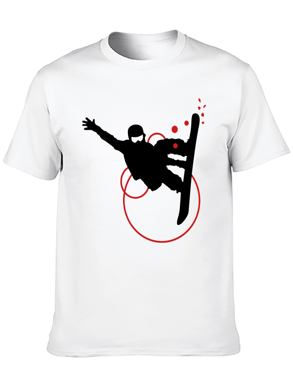 Snowboarder Graphic Tee - Stylish Black T-Shirt