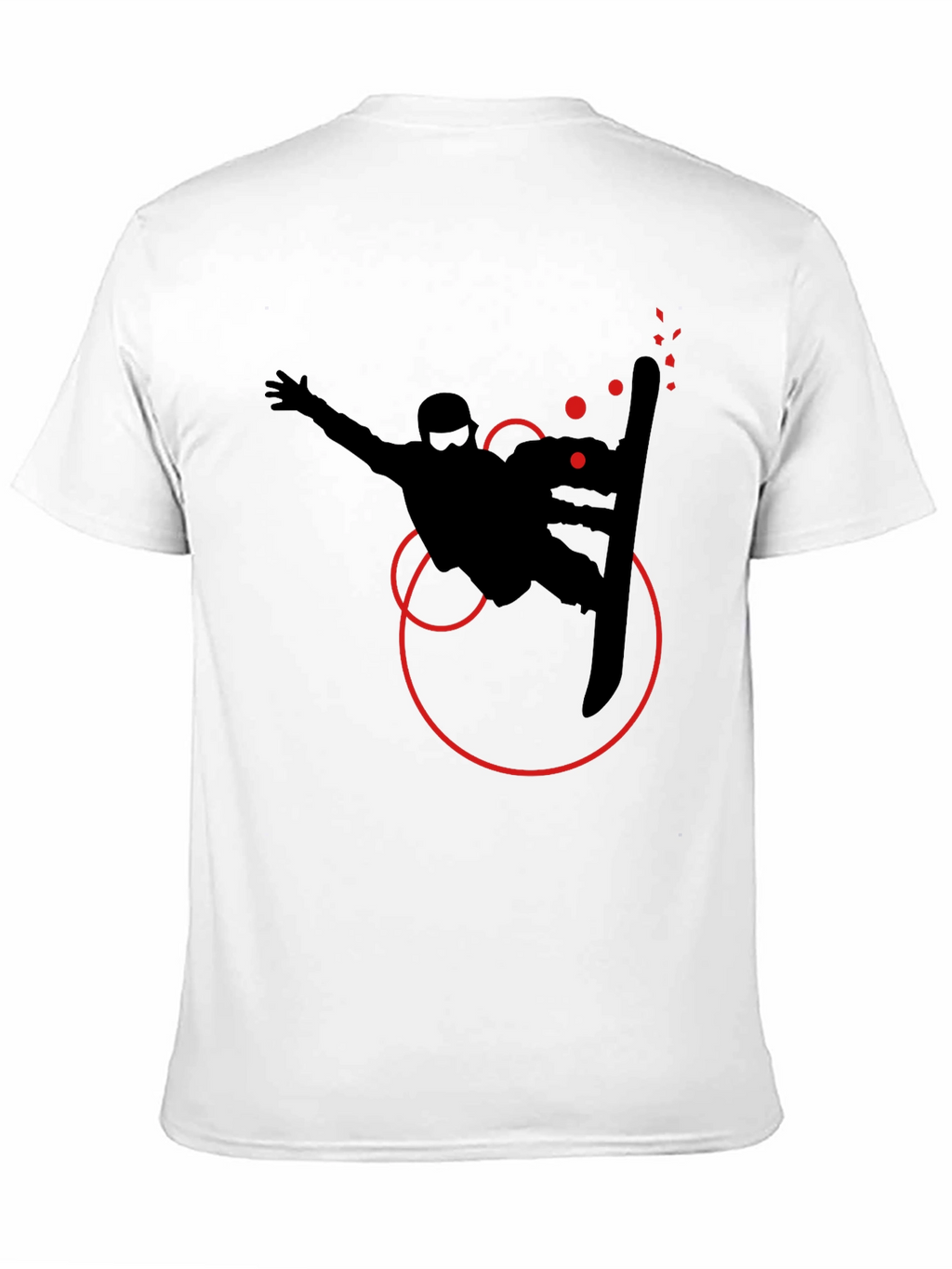 Snowboarder Graphic Tee - Stylish Black T-Shirt