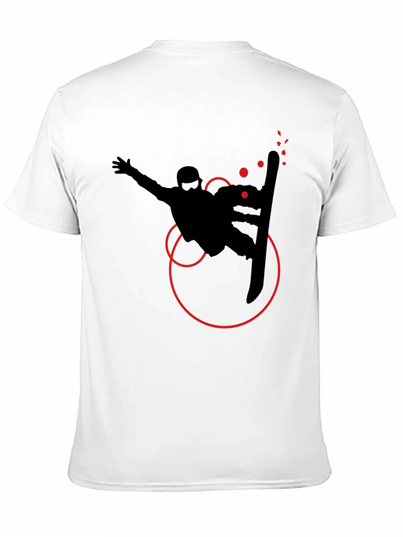 Snowboarder Graphic Tee - Stylish Black T-Shirt