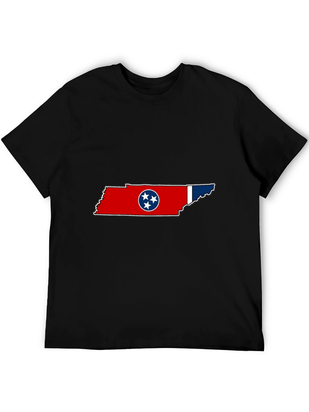 Tennessee Flag Graphic Black T-Shirt