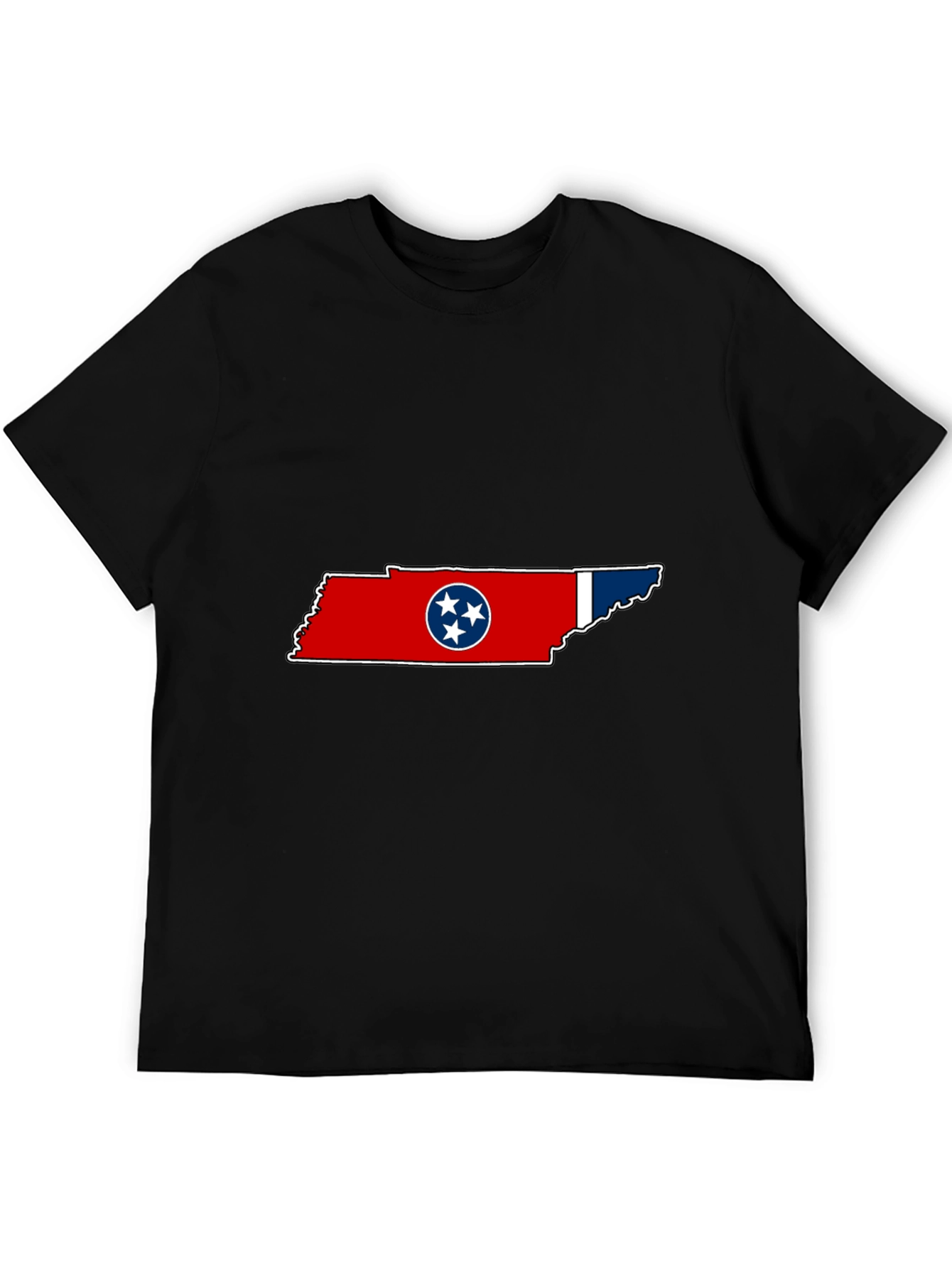 Tennessee Flag Graphic Black T-Shirt
