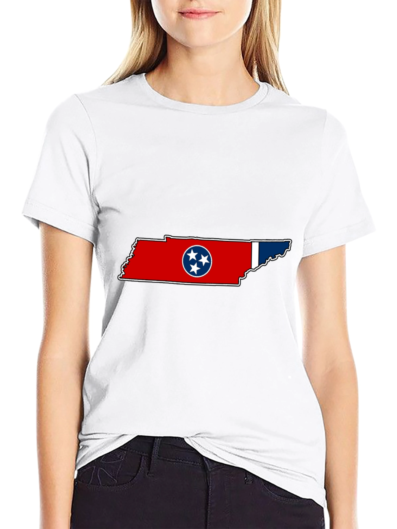 Tennessee Flag Graphic Black T-Shirt