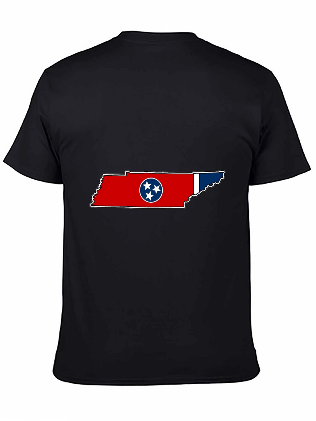 Tennessee Flag Graphic Black T-Shirt