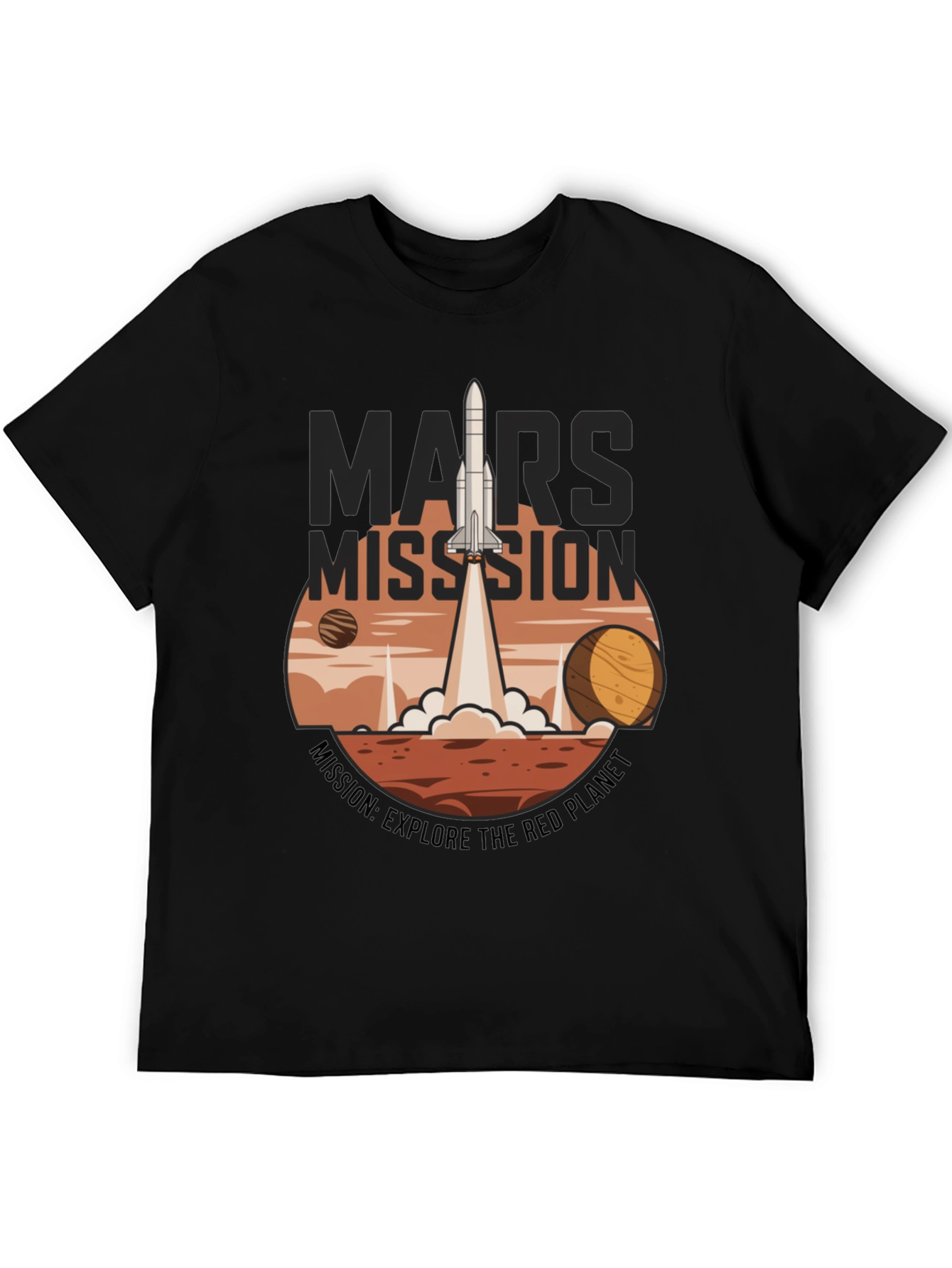 Mars Mission Graphic T-Shirt - Explore the Red Planet