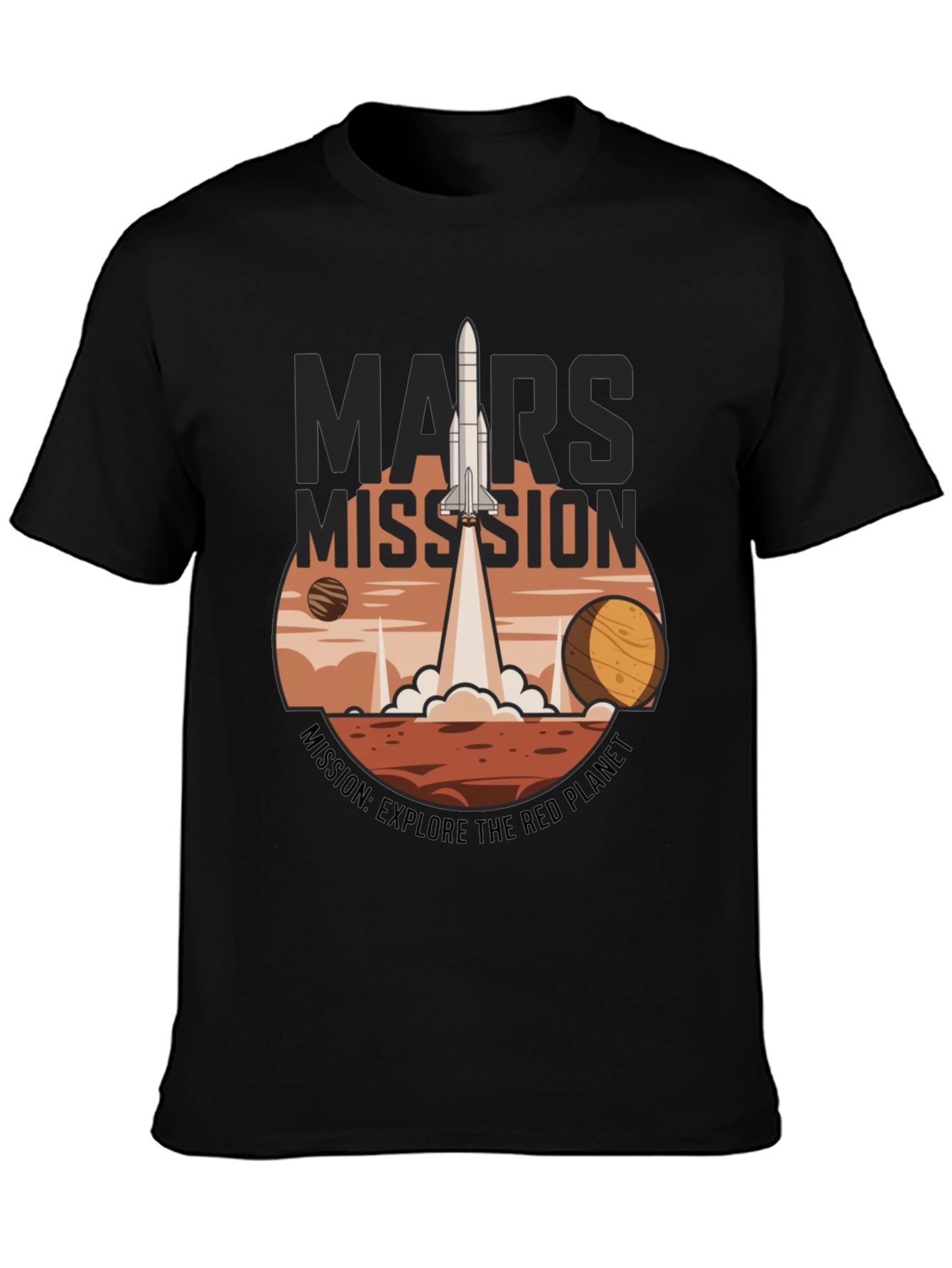 Mars Mission Graphic T-Shirt - Explore the Red Planet