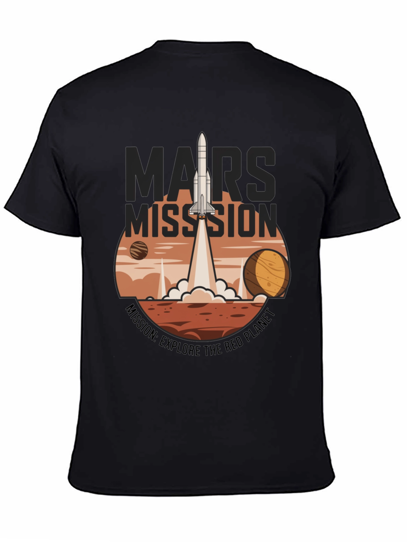 Mars Mission Graphic T-Shirt - Explore the Red Planet
