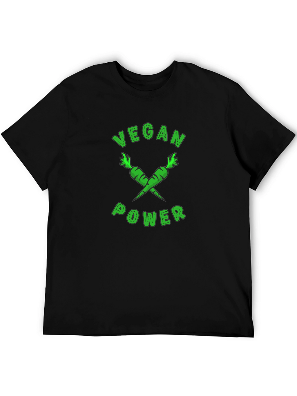 Vegan Power T-Shirt - Carrot Design