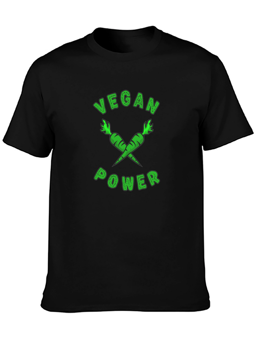 Vegan Power T-Shirt - Carrot Design