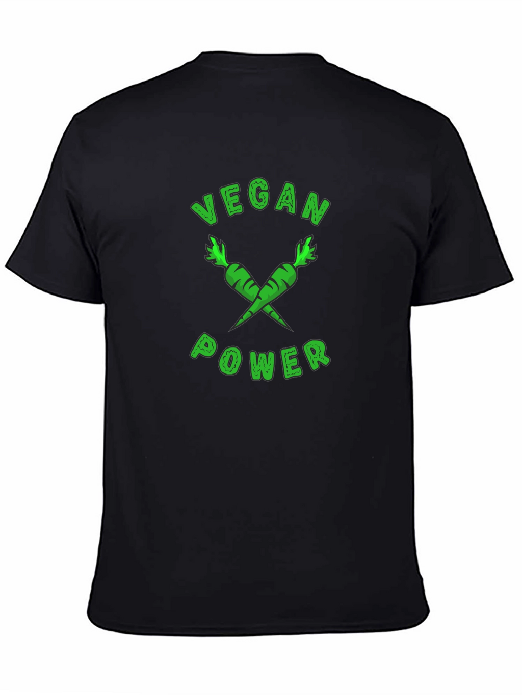 Vegan Power T-Shirt - Carrot Design