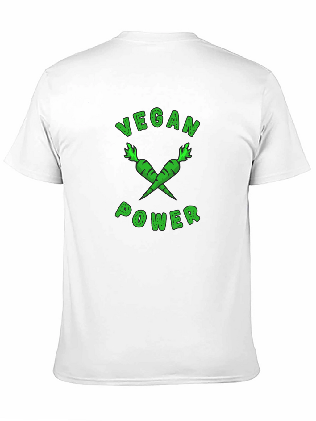 Vegan Power T-Shirt - Carrot Design