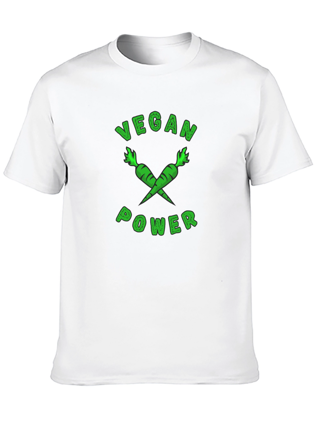 Vegan Power T-Shirt - Carrot Design