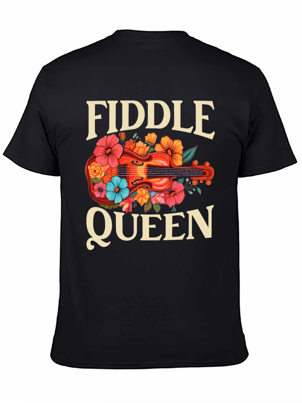 Fiddle Queen Floral T-Shirt