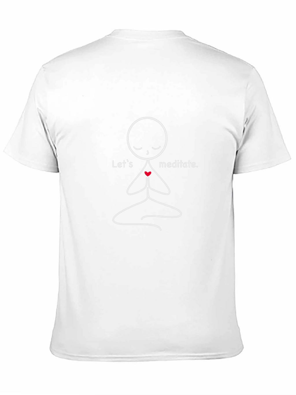Meditate T-Shirt - Yoga Zen Stick Figure Design