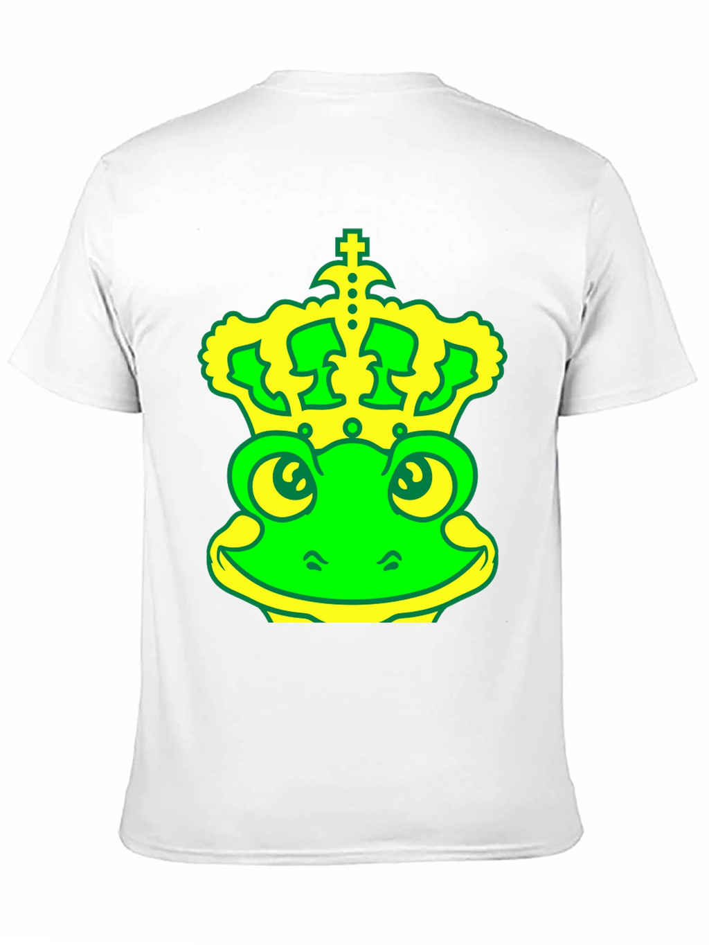 Frog King T-Shirt - Green & Yellow Graphic Tee