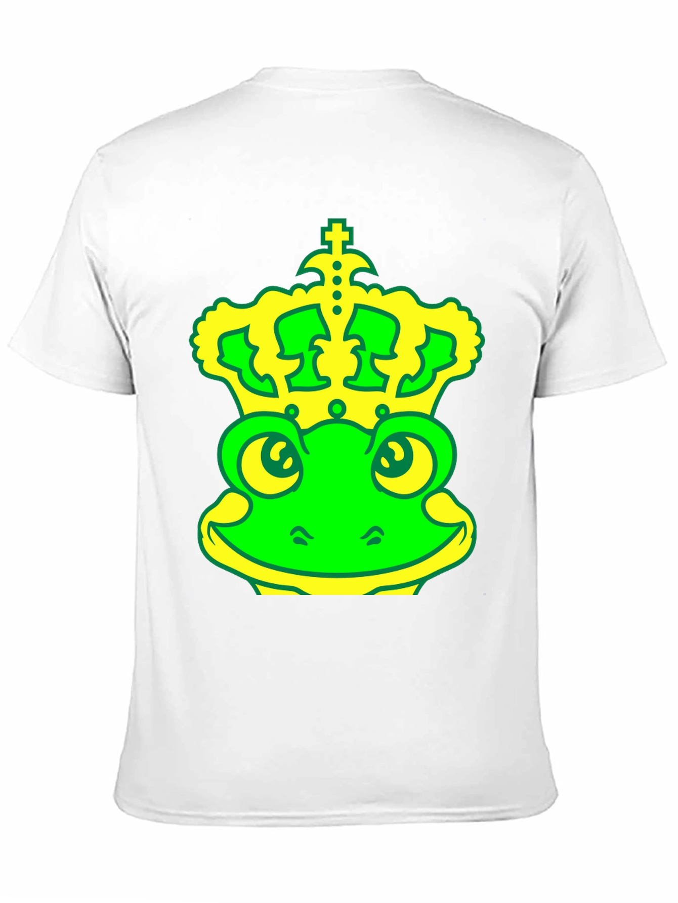 Frog King T-Shirt - Green & Yellow Graphic Tee