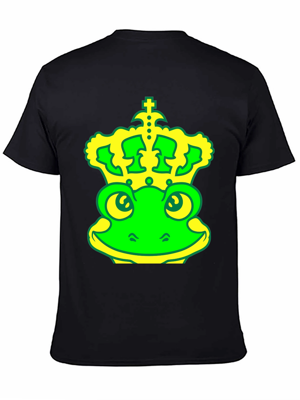 Frog King T-Shirt - Green & Yellow Graphic Tee