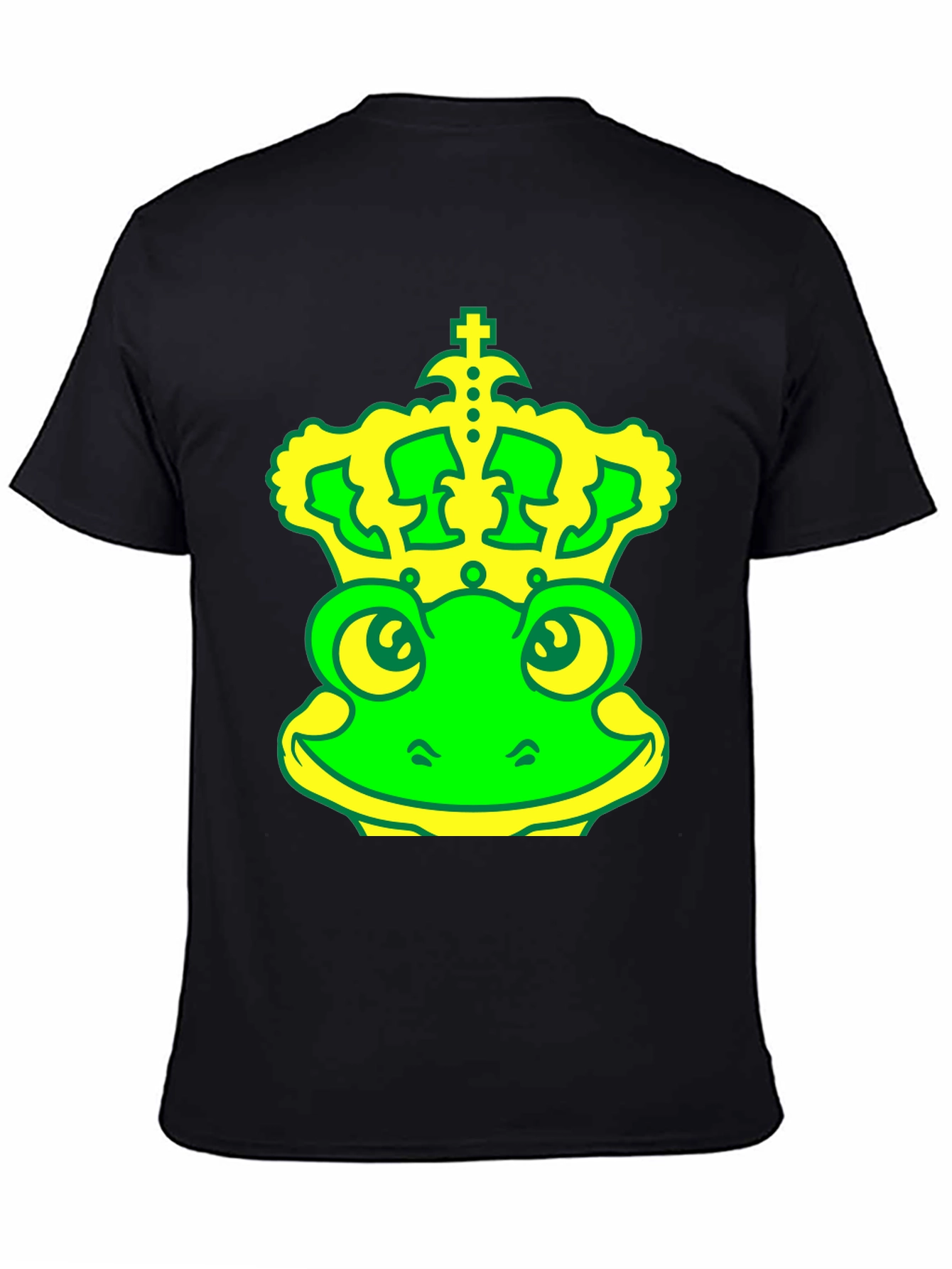 Frog King T-Shirt - Green & Yellow Graphic Tee