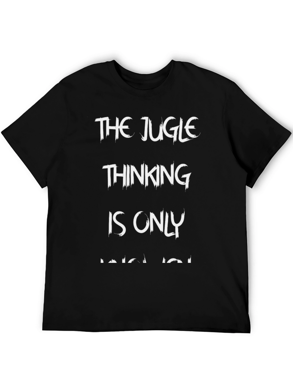 The Jugle Thinking Mens Black T-Shirt