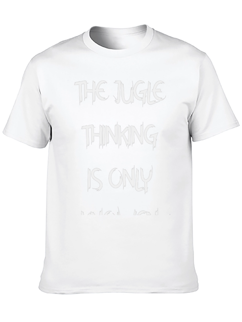 The Jugle Thinking Mens Black T-Shirt