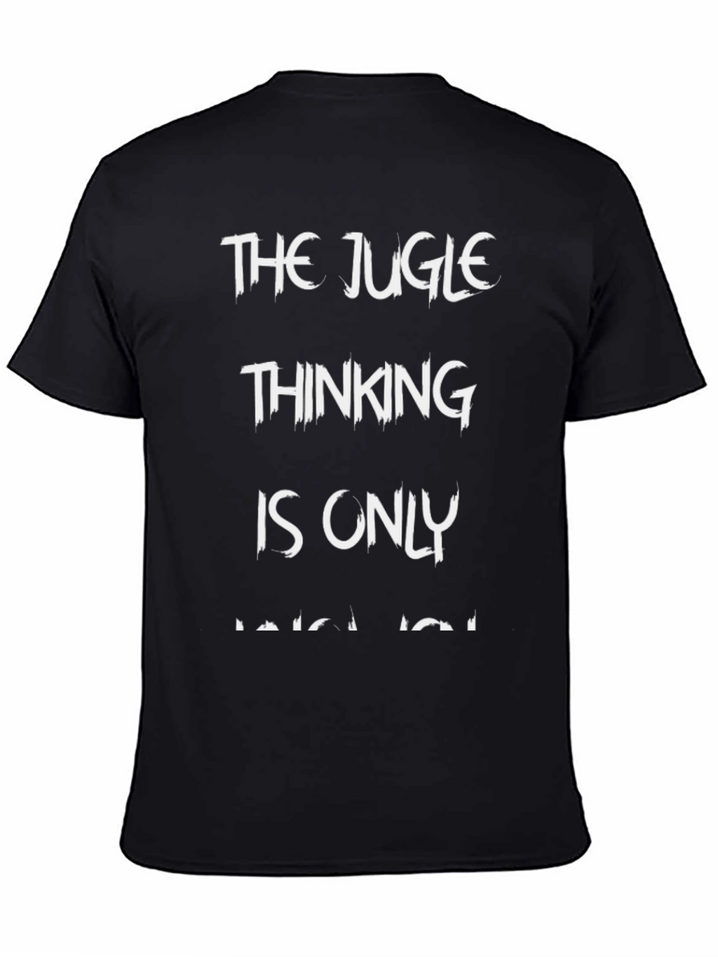 The Jugle Thinking Mens Black T-Shirt