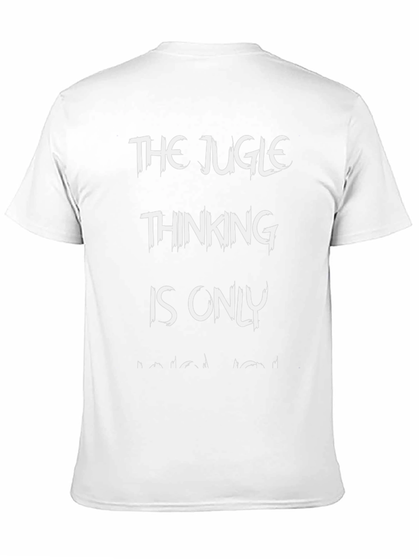 The Jugle Thinking Mens Black T-Shirt