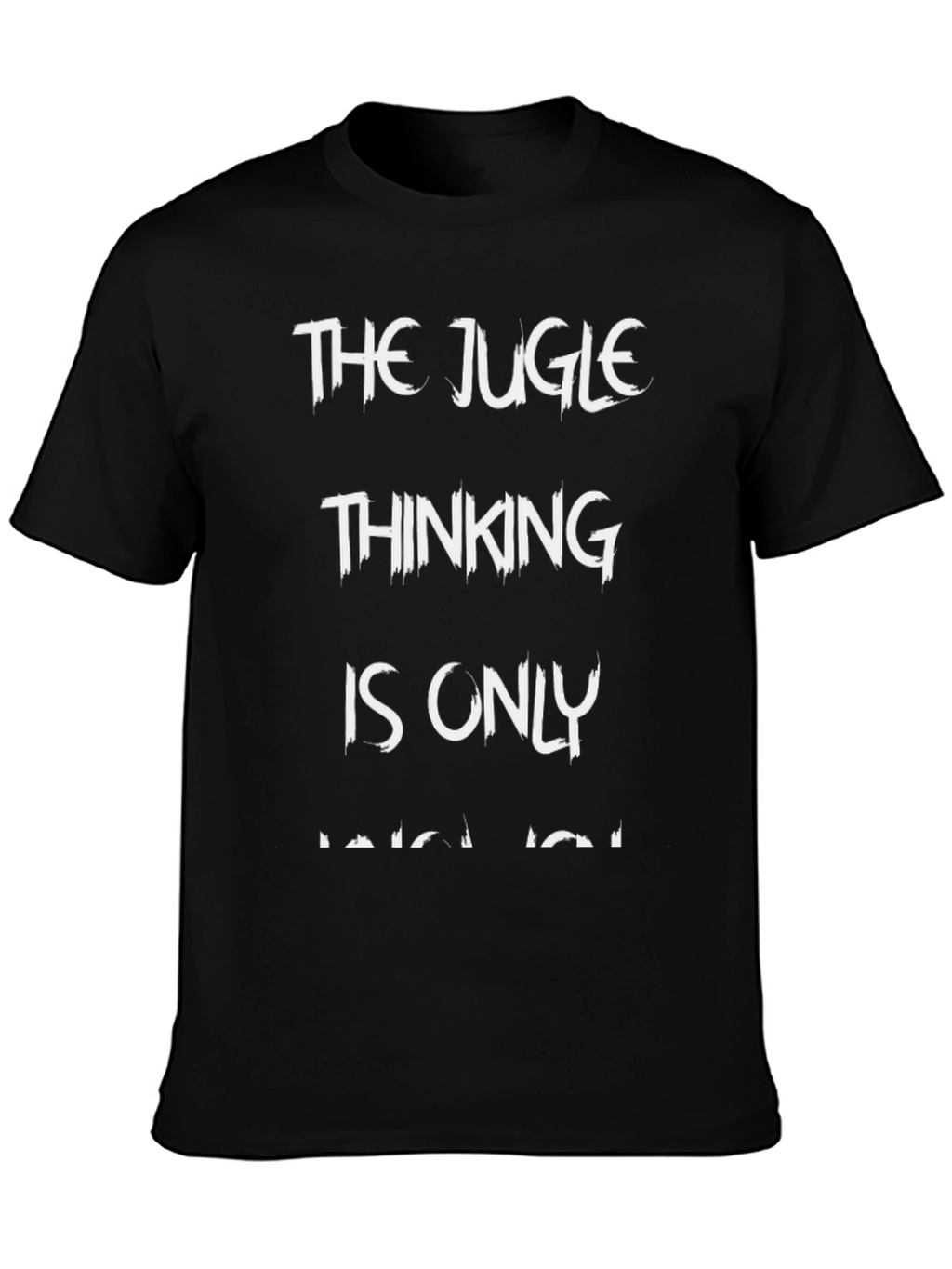 The Jugle Thinking Mens Black T-Shirt