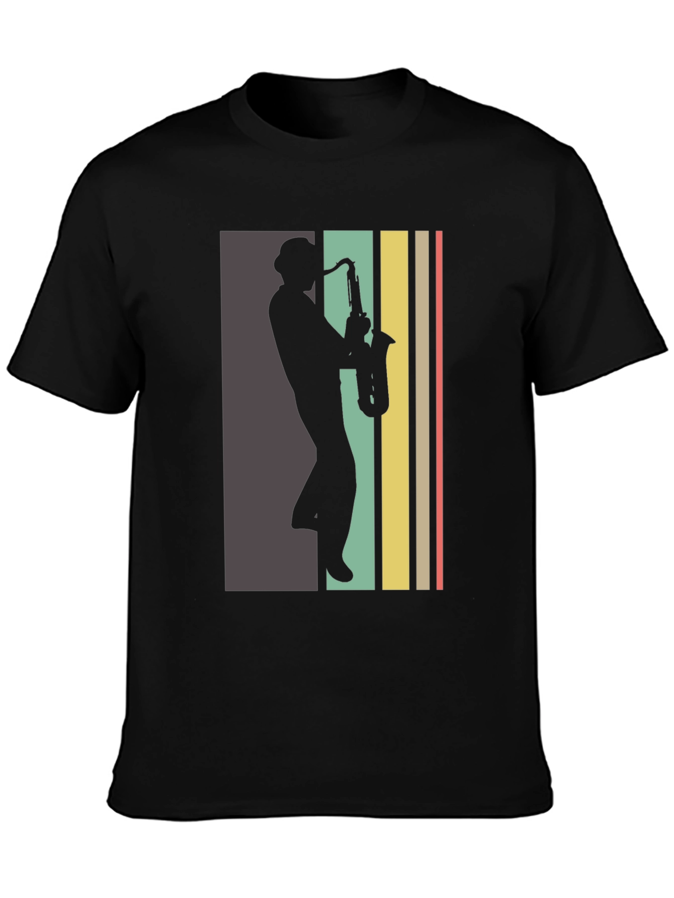Retro Saxophone Player Graphic Tee