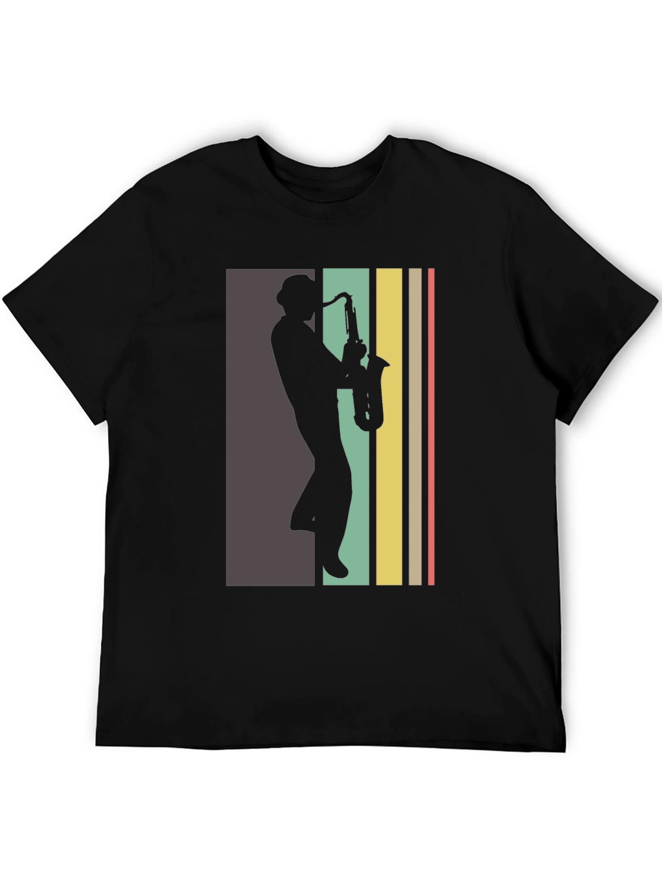 Retro Saxophone Player Graphic Tee