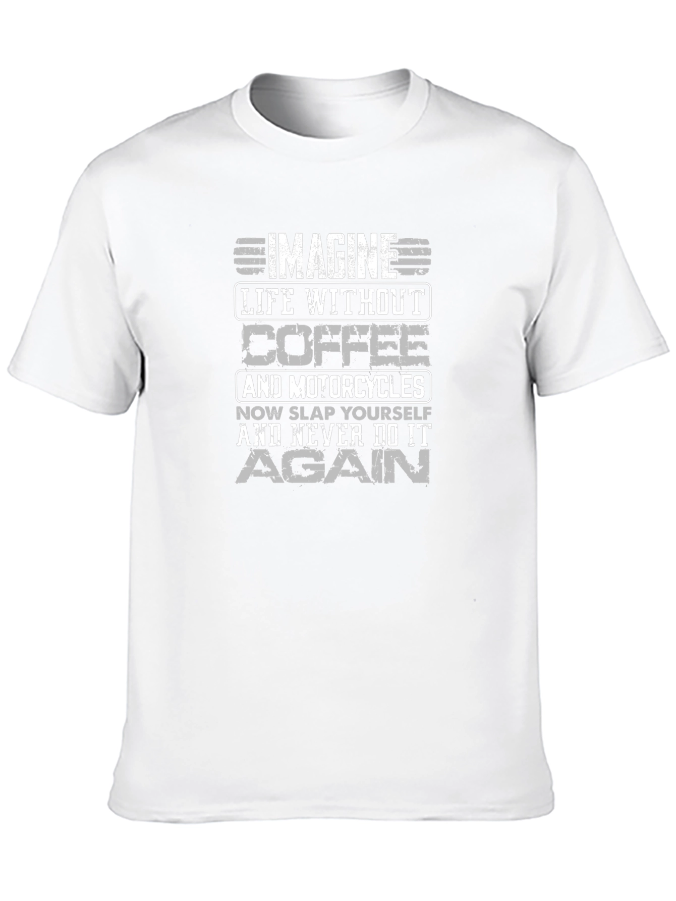 Coffee & Motorcycles Graphic T-Shirt - Black